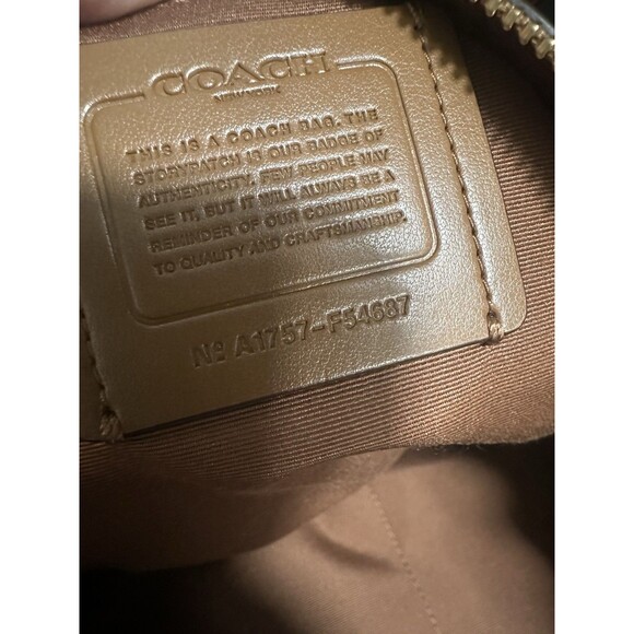 Coach Tyler Brown Pebbled Leather Tote Bag Purse Style #F54687 *READ - Picture 9 of 10